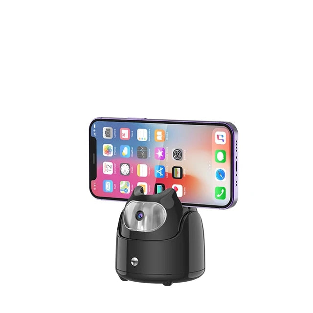 AI顔認識・自動追尾、360°カメラスタンド(スマホ/タブレット用 iPhone/Ipad/Android etc..)(そのまま使える。アプリも、ジンバルも不要)