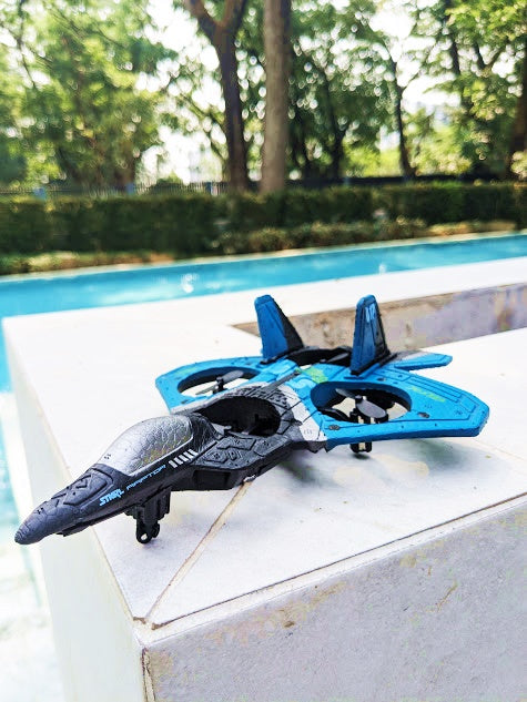 2.4G ラジコンドローン戦闘機  空中回転、ホバリング、らせん飛行!6軸ジャイロ搭載グライダー飛行機